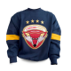 Lausitzer Füchse - Crewneck Block relaxed - navy - Big Logo - Gr: S