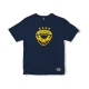 Lausitzer Füchse - T-Shirt navy - Logoprint gelb - Gr: S
