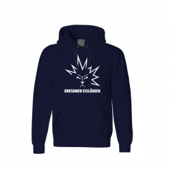 Dresdner Eislöwen - Hoody - Logo - navy - Gr: M