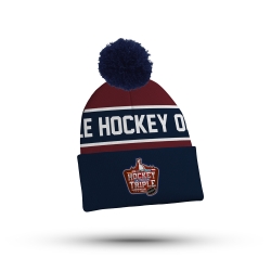 Bobble Hat - HOT24 - Big Letters - dark red