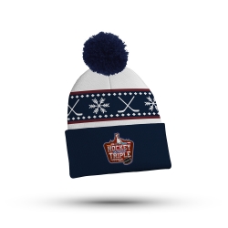 Bobble Hat - HOT24 - Snow Flake - white