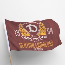 SC Dynamo - Fan-Fahne 150x100cm - Sektion Eishockey