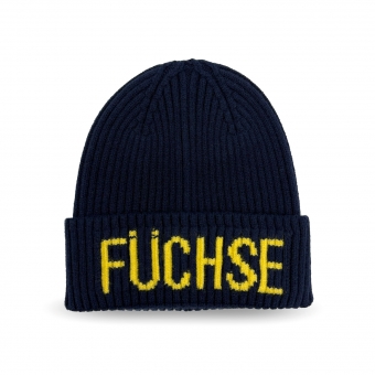 Lausitzer Füchse - Mütze Grobstrick navy - FÜCHSE